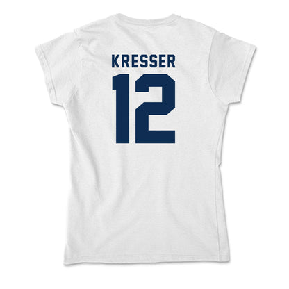 West Virginia - NCAA Baseball : Brodie Kresser - Soft Style Women’s T-Shirt-1