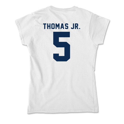 West Virginia - NCAA Men's Basketball : DJ Thomas Jr. - Soft Style Women’s T-Shirt-1