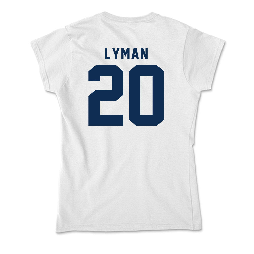 West Virginia - NCAA Baseball : Luke Lyman - Soft Style Women’s T-Shirt-1