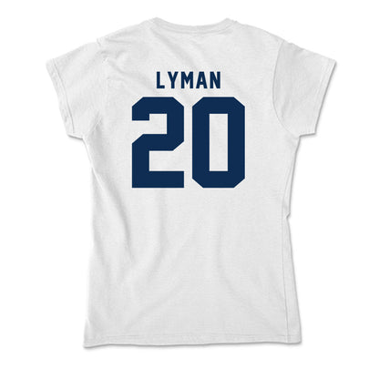 West Virginia - NCAA Baseball : Luke Lyman - Soft Style Women’s T-Shirt-1