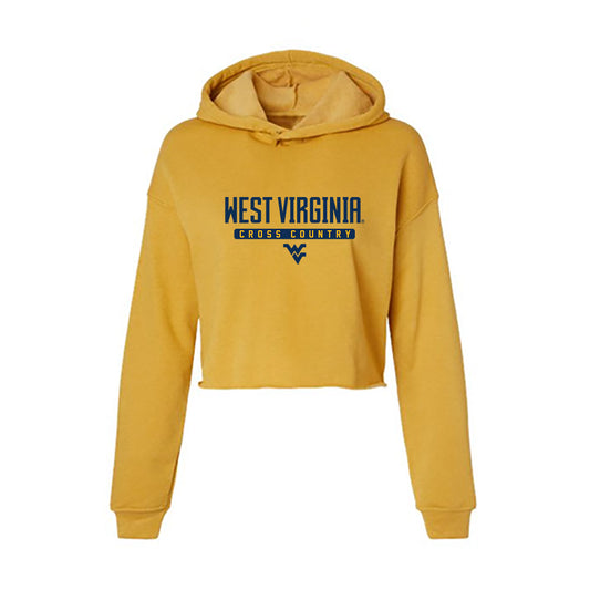 West Virginia - NCAA Women's Cross Country : Lexi Lamb - Women's Crop Fleece Hoodie-0