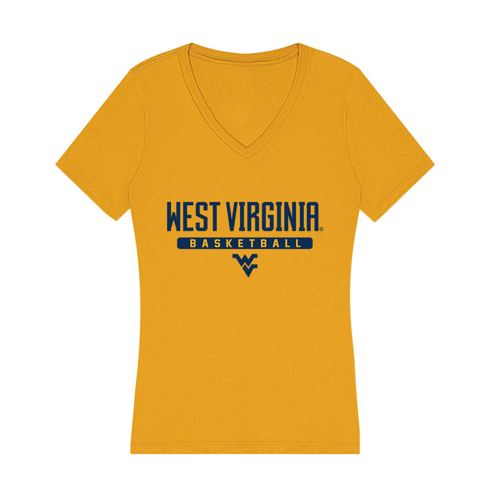 West Virginia - NCAA Women's Basketball : Jordan Thomas - Women's V-Neck T-Shirt-0