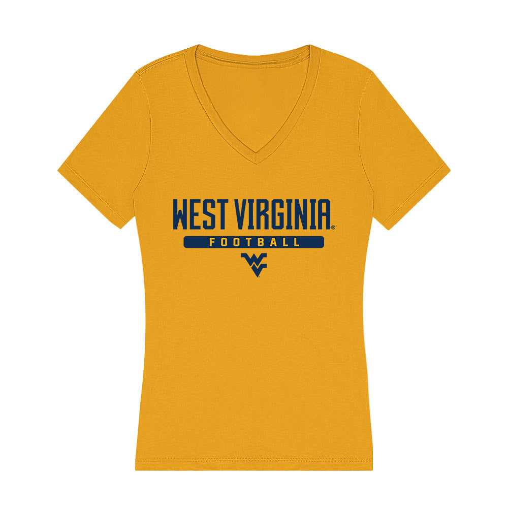 West Virginia - NCAA Football : Jacob Barrick - Women's V-Neck T-Shirt-0