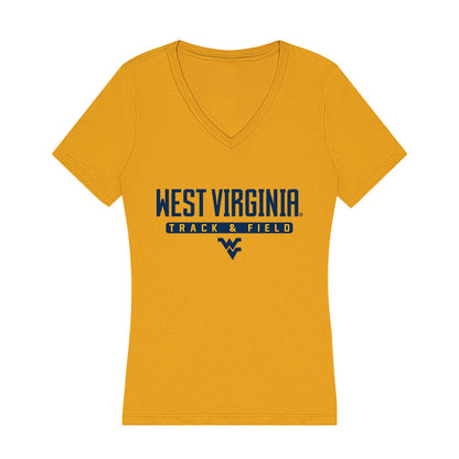 West Virginia - NCAA Women's Track & Field : Aubrie Custer - Women's V-Neck T-Shirt-0