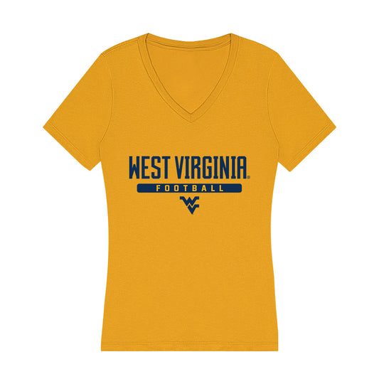 West Virginia - NCAA Football : Corey McIntyre Jr - Women's V-Neck T-Shirt-0