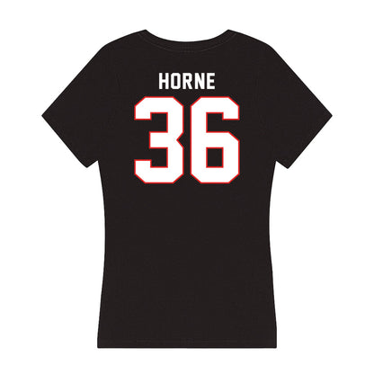 Texas Tech - NCAA Football : Justin Horne - Women's V-Neck T-Shirt-1