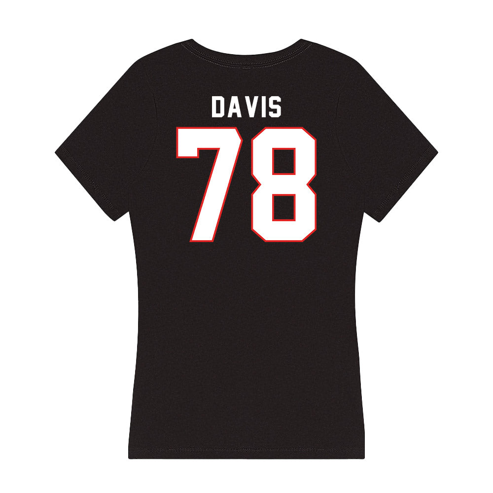 Texas Tech - NCAA Football : Ellis Davis - Women's V-Neck T-Shirt-1