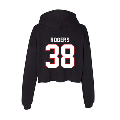 Texas Tech - NCAA Baseball : Jacob Rogers - Women's Crop Fleece Hoodie-1