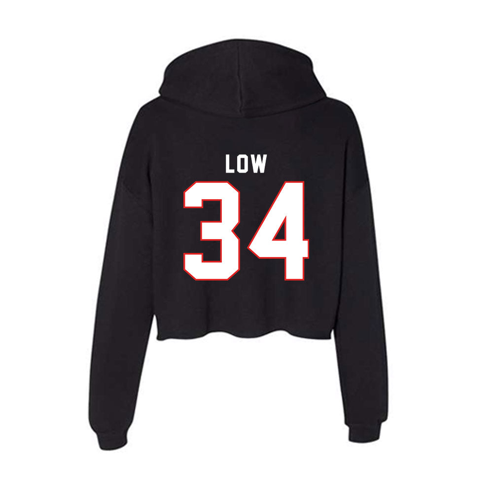 Texas Tech - NCAA Football : Trent Low - Women's Crop Fleece Hoodie-1