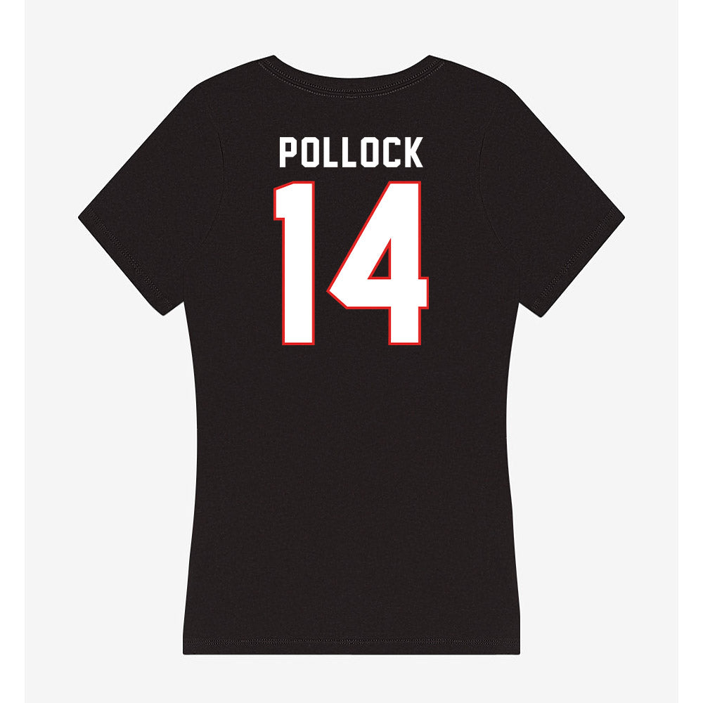 Texas Tech - NCAA Football : Brice Pollock - Women's V-Neck T-Shirt-1