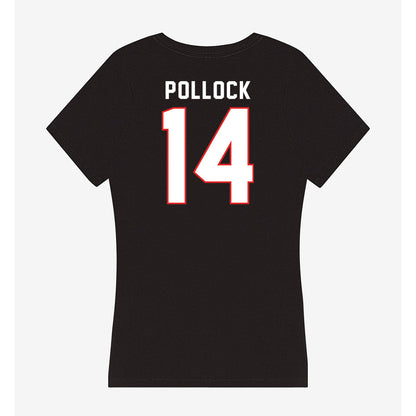 Texas Tech - NCAA Football : Brice Pollock - Women's V-Neck T-Shirt-1