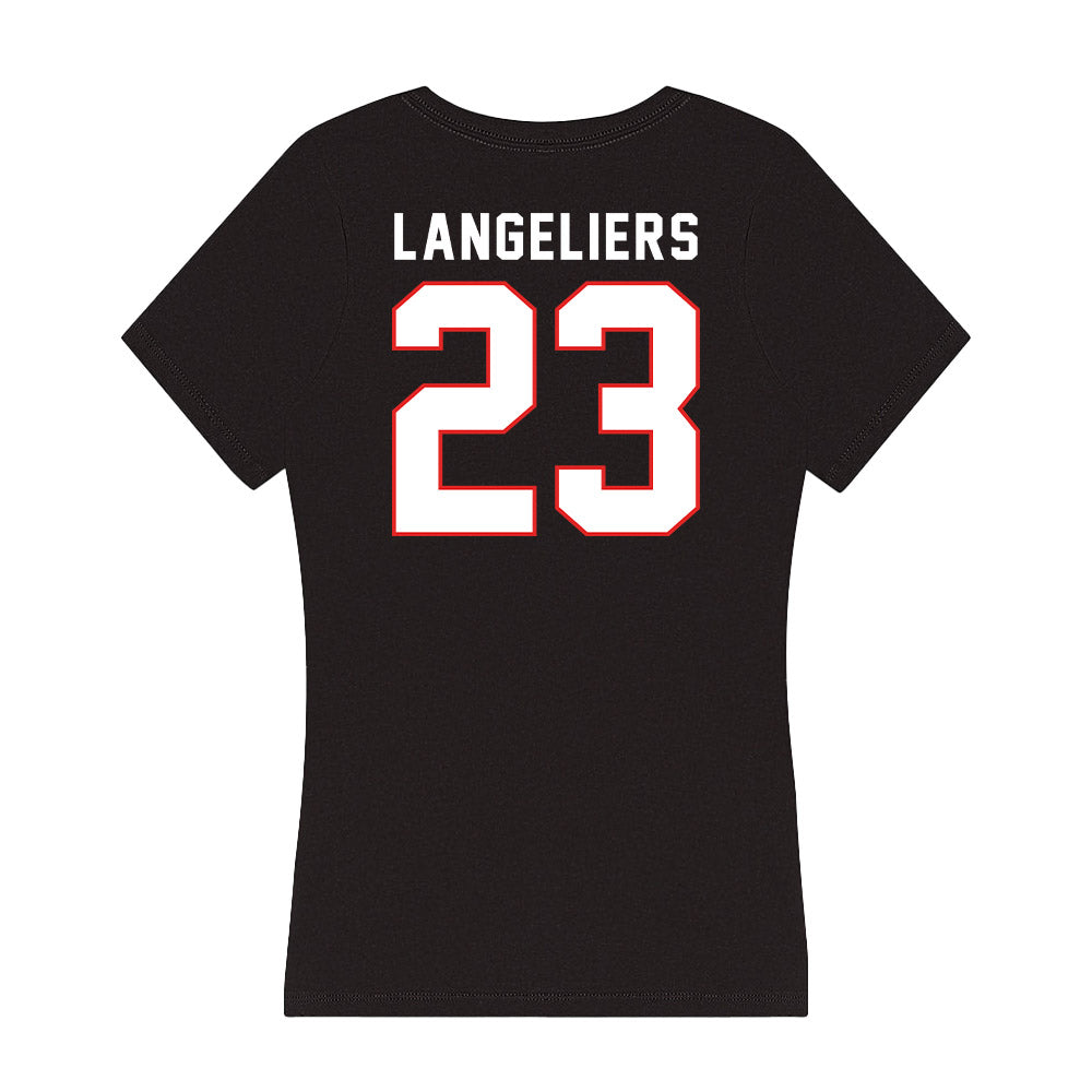 Texas Tech - NCAA Softball : Alexa Langeliers - Women's V-Neck T-Shirt-1