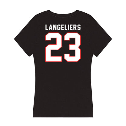 Texas Tech - NCAA Softball : Alexa Langeliers - Women's V-Neck T-Shirt-1