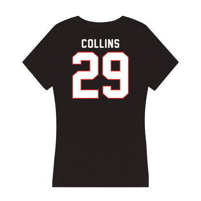 Texas Tech - NCAA Football : Chief Collins - Women's V-Neck T-Shirt-1