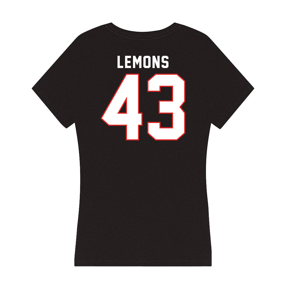 Texas Tech - NCAA Football : Chris Lemons - Women's V-Neck T-Shirt-1