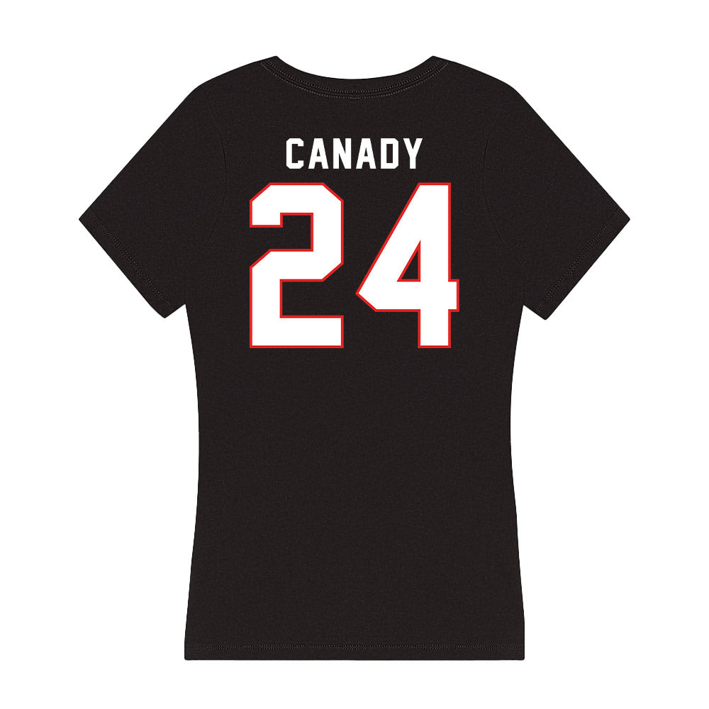 Texas Tech - NCAA Softball : NiJaree Canady - Women's V-Neck T-Shirt-1