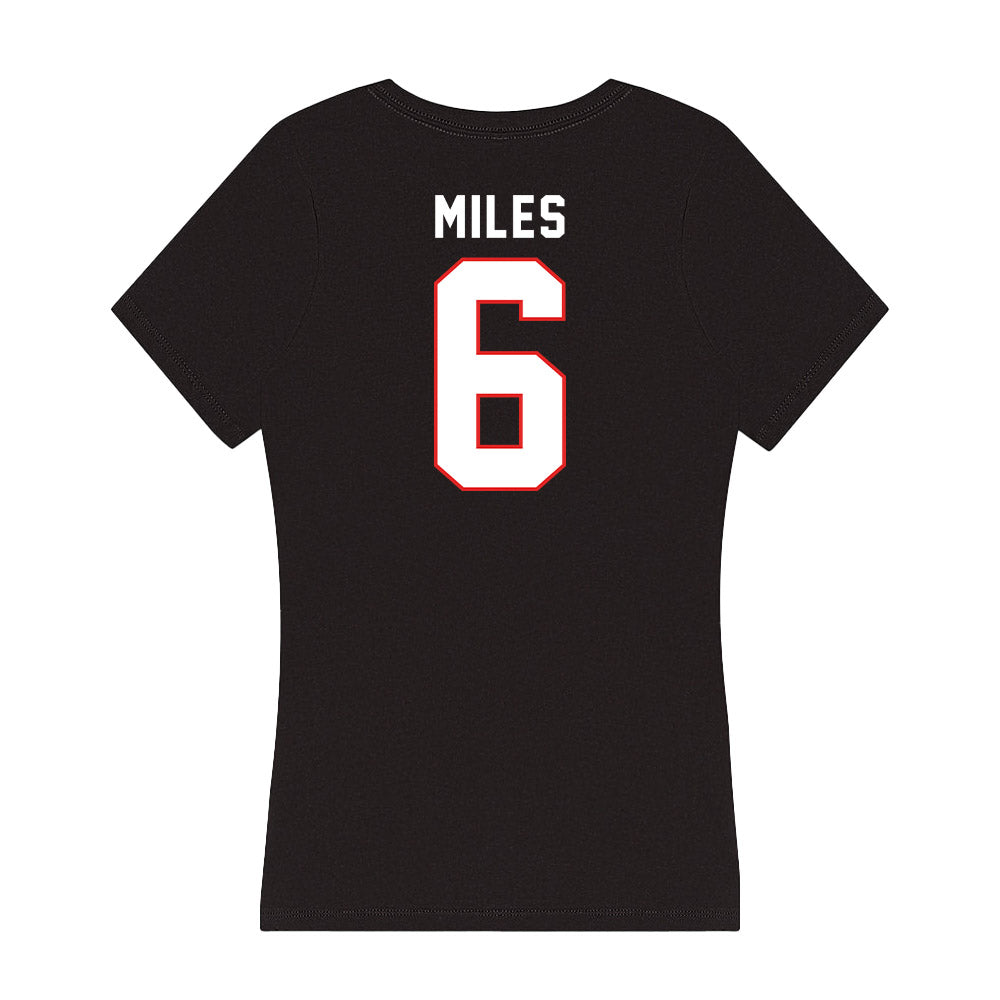 Texas Tech - NCAA Football : Oliver Miles - Women's V-Neck T-Shirt-1