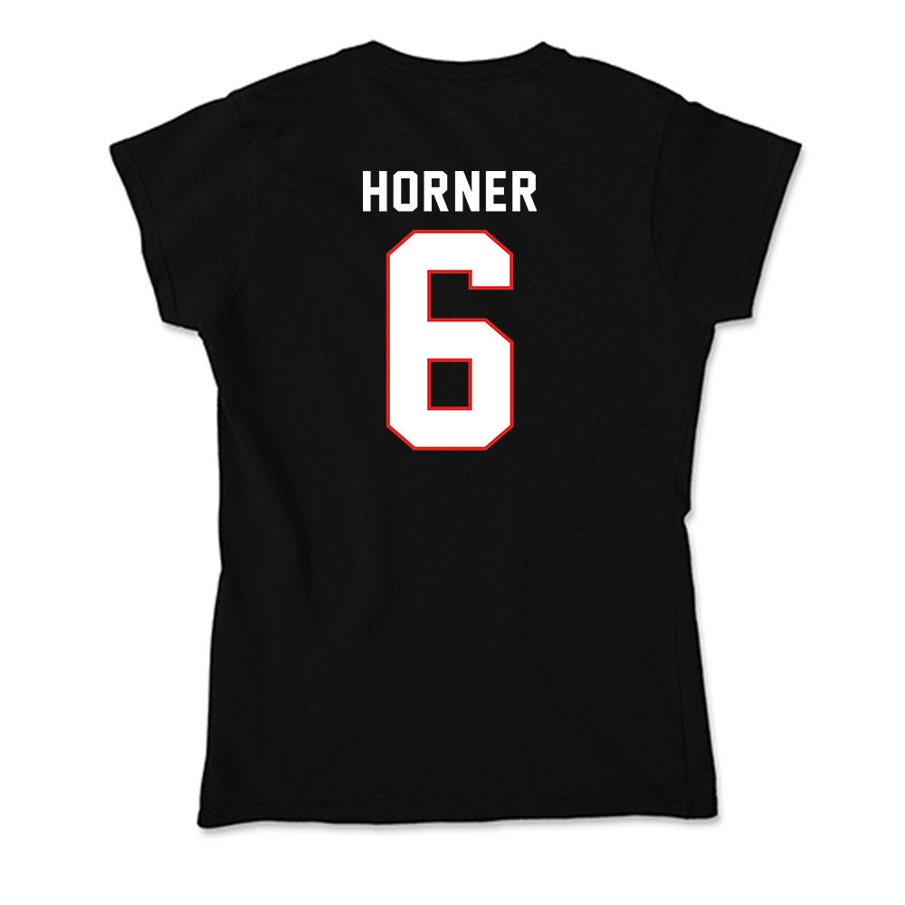 Texas Tech - NCAA Men's Basketball : Leon Horner - Soft Style Women’s T-Shirt-1