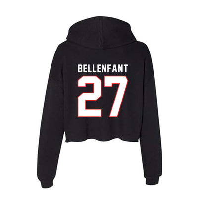 Texas Tech - NCAA Football : Upton Bellenfant - Women's Crop Fleece Hoodie-1