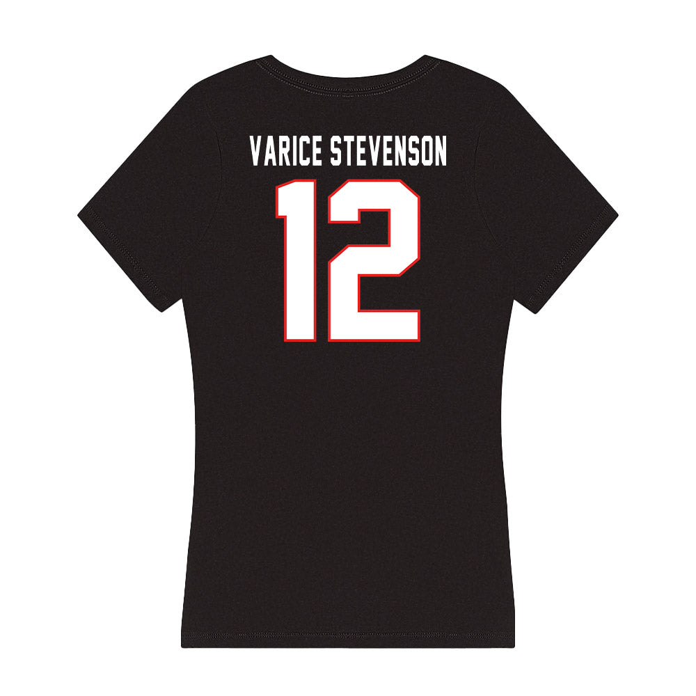 Texas Tech - NCAA Football : Marquez Varice Stevenson - Women's V-Neck T-Shirt-1