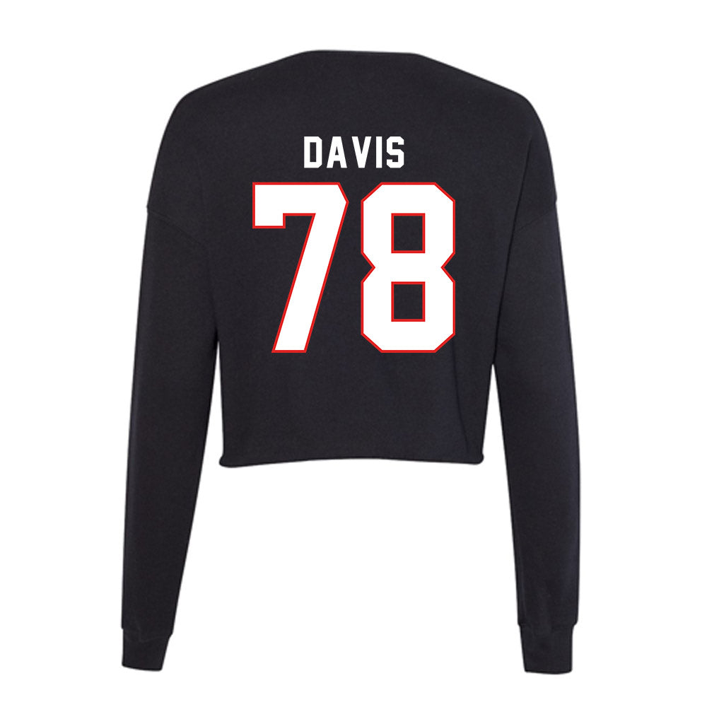 Texas Tech - NCAA Football : Ellis Davis - Women's Cropped Crew Fleece-1