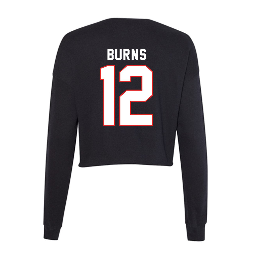 Texas Tech - NCAA Softball : Jasmyn Burns - Women's Cropped Crew Fleece-1