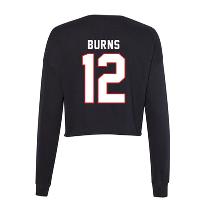 Texas Tech - NCAA Softball : Jasmyn Burns - Women's Cropped Crew Fleece-1