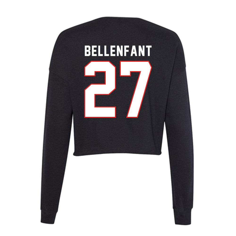 Texas Tech - NCAA Football : Upton Bellenfant - Women's Cropped Crew Fleece-1