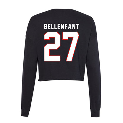 Texas Tech - NCAA Football : Upton Bellenfant - Women's Cropped Crew Fleece-1