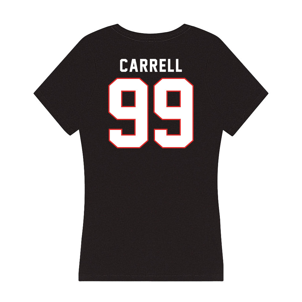 Texas Tech - NCAA Football : Sam Carrell - Women's V-Neck T-Shirt-1