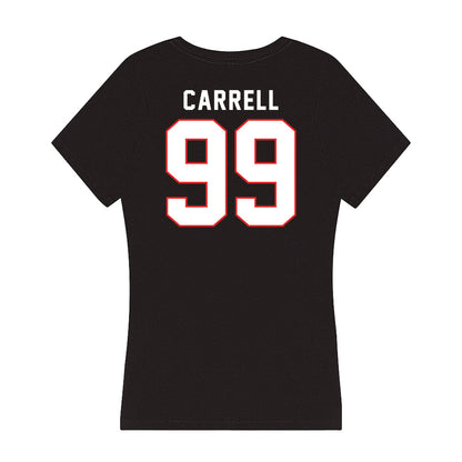 Texas Tech - NCAA Football : Sam Carrell - Women's V-Neck T-Shirt-1