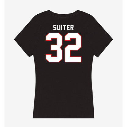 Texas Tech - NCAA Baseball : Bryce Suiter - Women's V-Neck T-Shirt-1