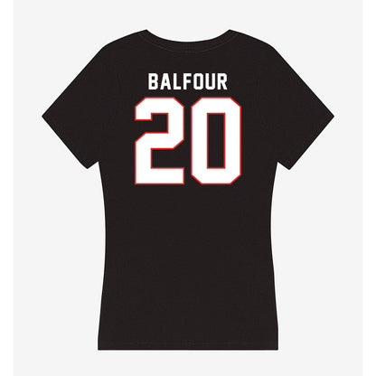 Texas Tech - NCAA Football : Dontae Balfour - Women's V-Neck T-Shirt-1