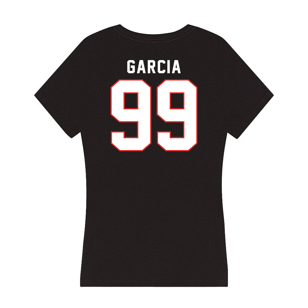 Texas Tech - NCAA Football : Gino Garcia - Women's V-Neck T-Shirt-1