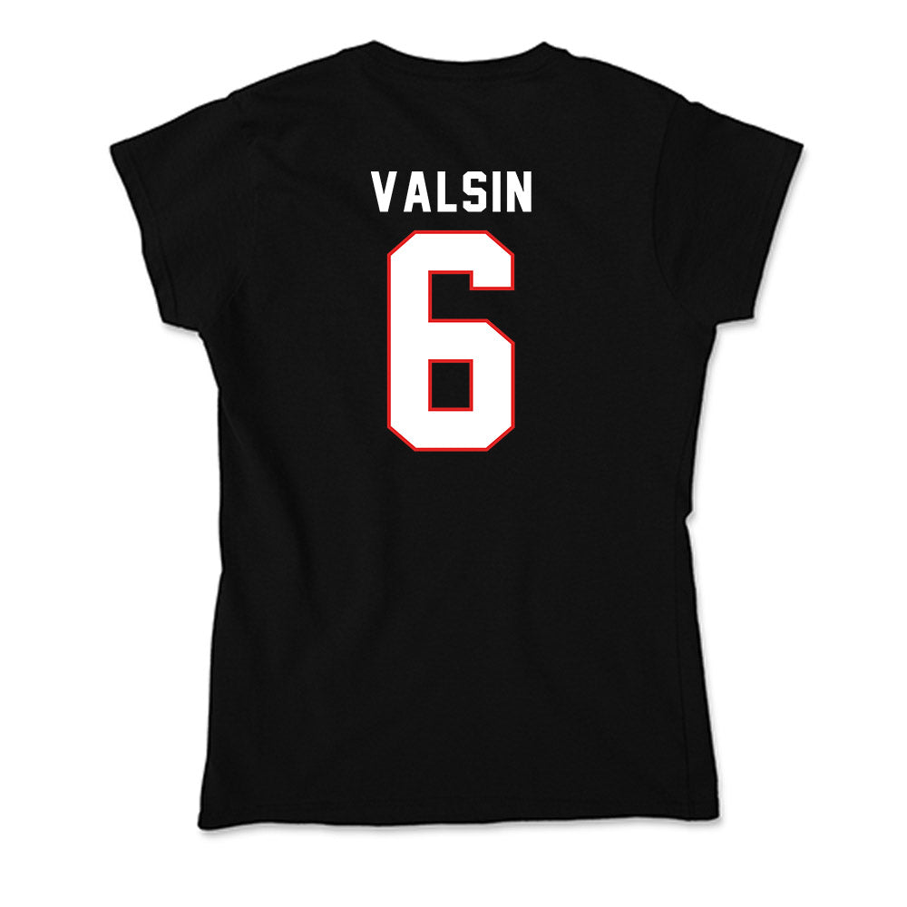 Texas Tech - NCAA Football : Kelby Valsin - Soft Style Women’s T-Shirt-1