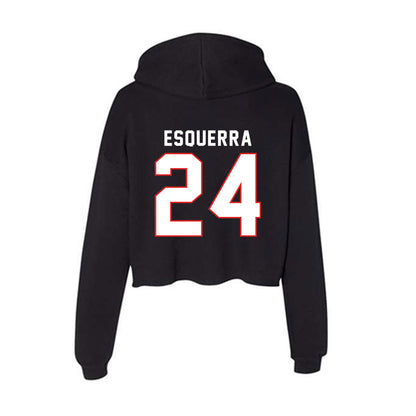 Texas Tech - NCAA Football : Malik Esquerra - Women's Crop Fleece Hoodie-1