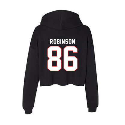 Texas Tech - NCAA Football : Sean Robinson - Women's Crop Fleece Hoodie-1