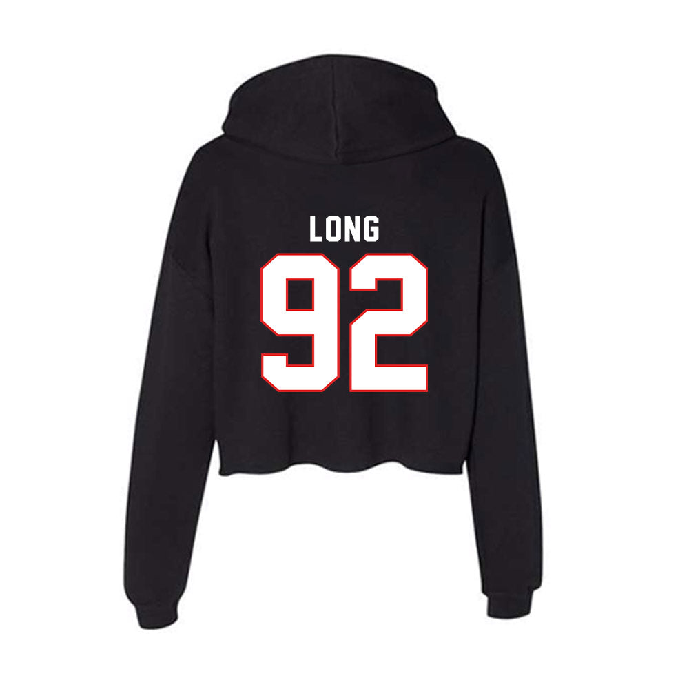 Texas Tech - NCAA Football : Kasen Long - Women's Crop Fleece Hoodie-1