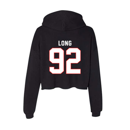 Texas Tech - NCAA Football : Kasen Long - Women's Crop Fleece Hoodie-1