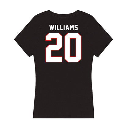 Texas Tech - NCAA Football : J'koby Williams - Women's V-Neck T-Shirt-1