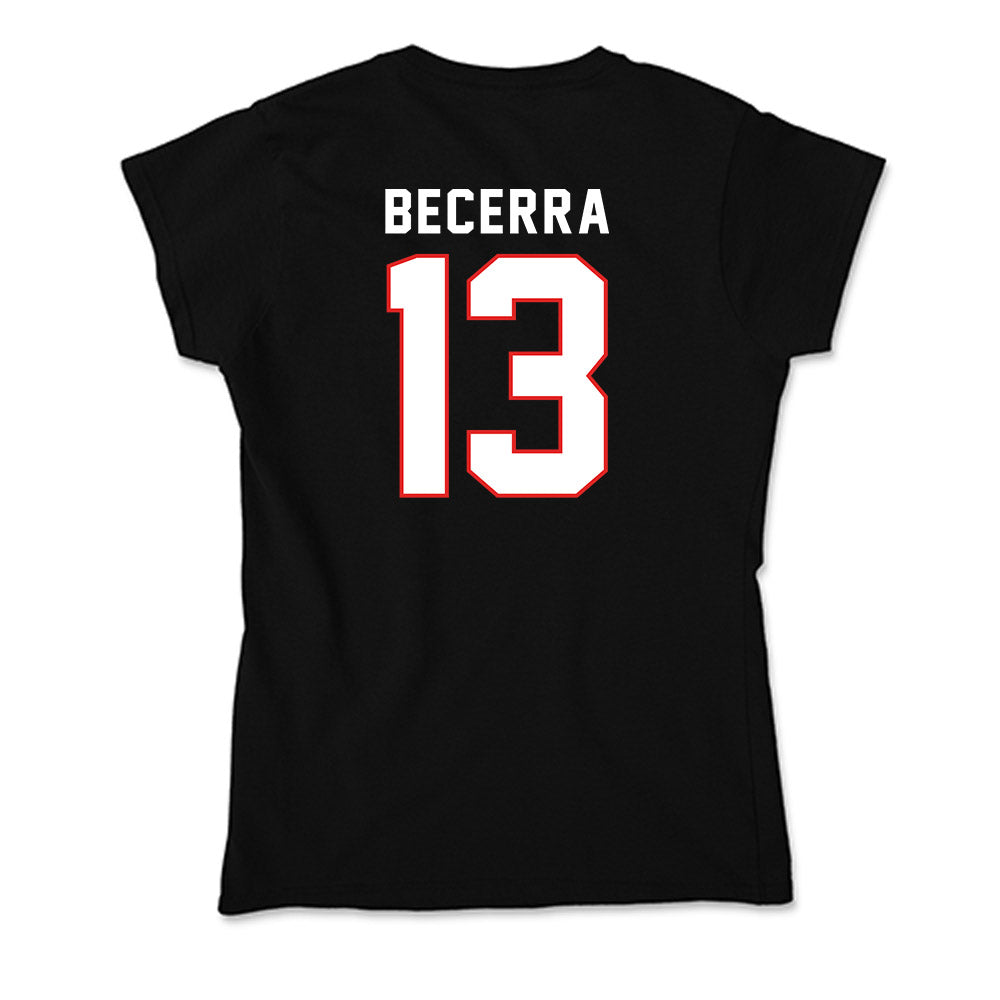 Texas Tech - NCAA Baseball : Donovan Becerra - Soft Style Women’s T-Shirt-1