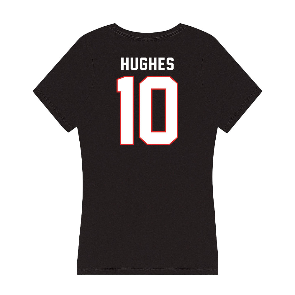 Texas Tech - NCAA Baseball : Logan Hughes - Women's V-Neck T-Shirt-1