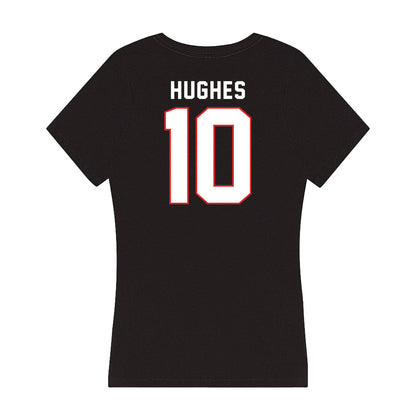 Texas Tech - NCAA Baseball : Logan Hughes - Women's V-Neck T-Shirt-1