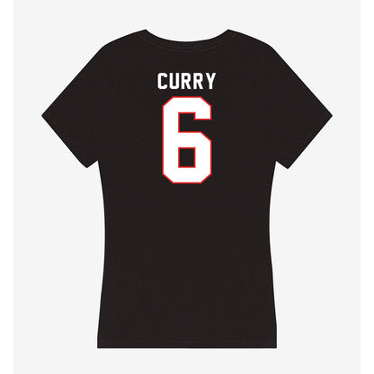 Texas Tech - NCAA Football : John Curry - Women's V-Neck T-Shirt-1