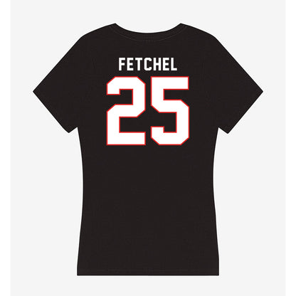 Texas Tech - NCAA Baseball : Zach Fetchel - Women's V-Neck T-Shirt-1