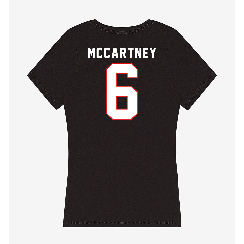 Texas Tech - NCAA Women's Soccer : Emilie McCartney - Women's V-Neck T-Shirt-1