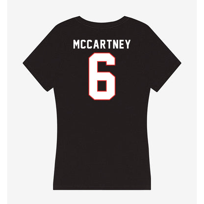 Texas Tech - NCAA Women's Soccer : Emilie McCartney - Women's V-Neck T-Shirt-1