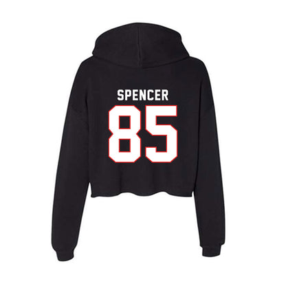 Texas Tech - NCAA Football : Dylan Spencer - Women's Crop Fleece Hoodie-1