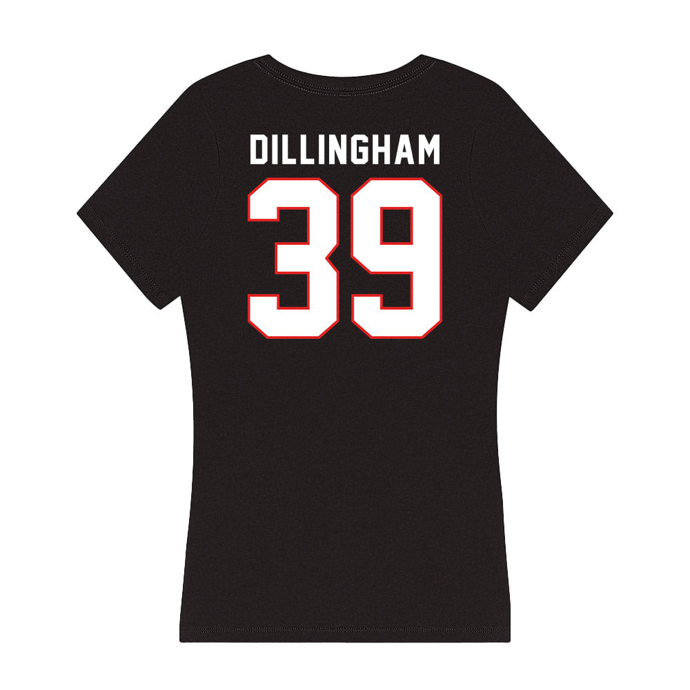 Texas Tech - NCAA Football : Luke Dillingham - Women's V-Neck T-Shirt-1