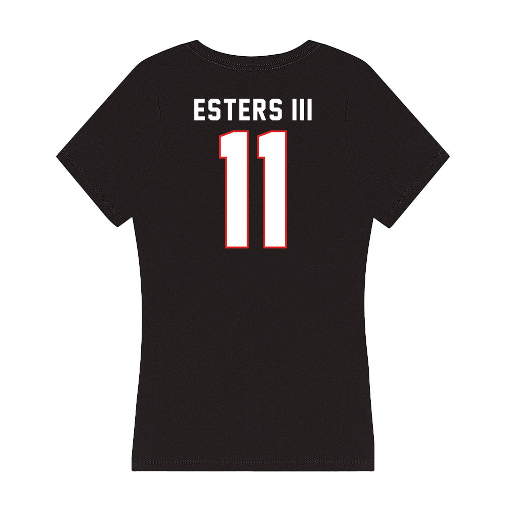 Texas Tech - NCAA Football : Charles Esters III - Women's V-Neck T-Shirt-1